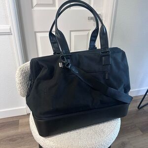 BEIS Black Men's Duffel Bag with Shoulder Strap